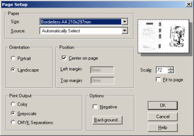 Printer options